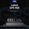 Autó Head Up Display HUD kijelző Digitális sebességű kivetítő Túllépésre figyelmeztető GPS sebességmérő