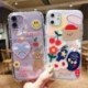 Cartoon Bear telefon tok Apple iphone 6 7 8 iphone Xr X 11 11Pro 11Pro Max puha TPU hátlap aranyos szép tok