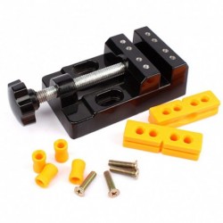 Mini lapos bilincs állkapocs rögzítő fúrógép présgép párhuzamos asztali satu DIY szobor kézműves faragó eszköz