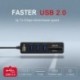 USB Hub Combo 3 port Nagysebességű USB 2.0 Hub Splitter Multi USB Combo 2 in 1 SD / TF kártyaolvasó PCs laptop