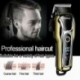 USB újratölthető hajvágó elektromos trimmer akkus borotva 0mm férfi fodrász hajvágó gép
