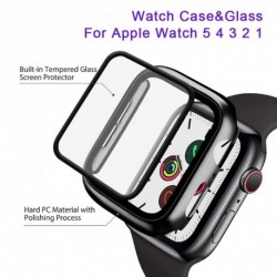Óratok   edzett üveg az Apple Watch  5 4 3 2 1 iWatch tok 42mm 38mm 44mm 40mm iWatch képernyővédő fólia