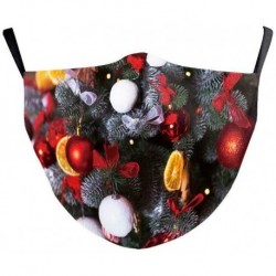 * 53 - Karácsonyi mosható arcmaszk fél arc száj Mark HipHop Cospaly Party egy méretben