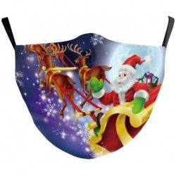 * 7 - Karácsonyi mosható arcmaszk fél arc száj Mark HipHop Cospaly Party egy méretben