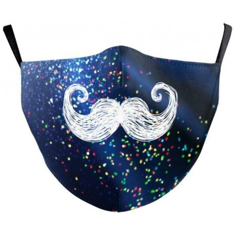 * 89 - Karácsonyi mosható arcmaszk fél arc száj Mark HipHop Cospaly Party egy méretben