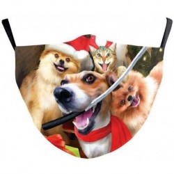 * 10 - Karácsonyi mosható arcmaszk fél arc száj Mark HipHop Cospaly Party egy méretben