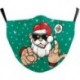 * 10 - Karácsonyi mosható arcmaszk fél arc száj Mark HipHop Cospaly Party egy méretben