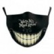 * 1 - Vicces mosható arcmaszk fél arc száj Mark HipHop Cospaly Party One Size Mask0