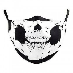 * 2 - Vicces mosható arcmaszk fél arc száj Mark HipHop Cospaly Party One Size Mask0