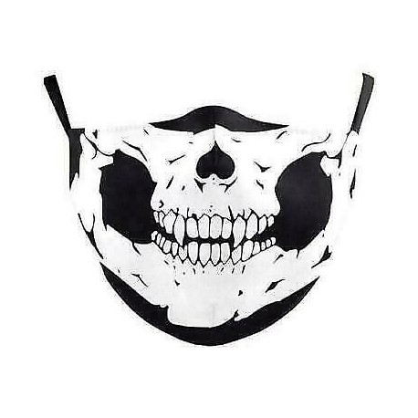 * 2 - Vicces mosható arcmaszk fél arc száj Mark HipHop Cospaly Party One Size Mask0