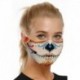 Design-81 - Mosható arcmaszk fél arc koponya száj Mark HipHop Cospaly Party One Size Mask0