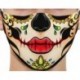 Design-81 - Mosható arcmaszk fél arc koponya száj Mark HipHop Cospaly Party One Size Mask0