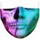 Design-81 - Mosható arcmaszk fél arc koponya száj Mark HipHop Cospaly Party One Size Mask0