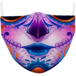 Design-18 - Mosható arcmaszk fél arc koponya száj Mark HipHop Cospaly Party One Size Mask0