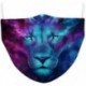 Design-63 - Mosható arcmaszk fél arc koponya száj Mark HipHop Cospaly Party One Size Mask0