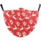 * 171 - Vicces mosható arcmaszk fél arc száj Mark HipHop Cospaly Party One Size Bib 1
