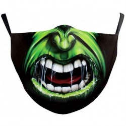 * 138. - Vicces mosható arcmaszk fél arc száj Mark HipHop Cospaly Party One Size Bib 1