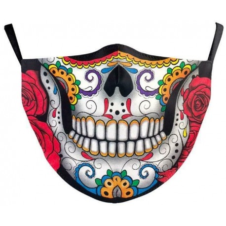 * 76 - Vicces mosható arcmaszk fél arc száj Mark HipHop Cospaly Party One Size Bib 1