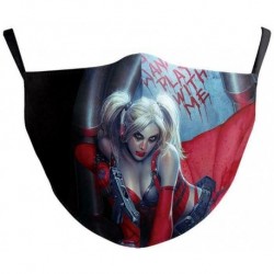 * 26 - Vicces mosható arcmaszk fél arc száj Mark HipHop Cospaly Party One Size Bib 1