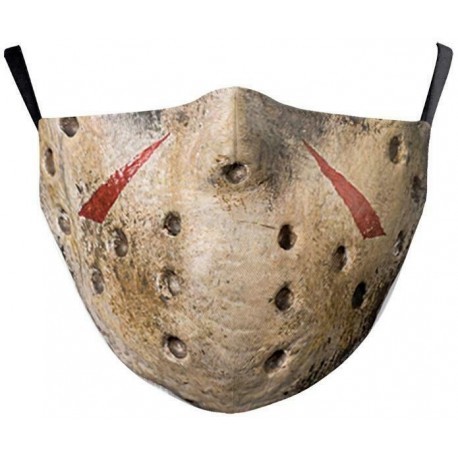 * 145 - Vicces mosható arcmaszk fél arc száj Mark HipHop Cospaly Party One Size Bib 1