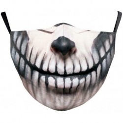 * 18 - Vicces mosható arcmaszk fél arc száj Mark HipHop Cospaly Party One Size Bib 1