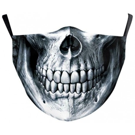 * 83 - Vicces mosható arcmaszk fél arc száj Mark HipHop Cospaly Party One Size Bib 1