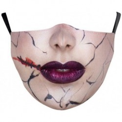 * 16 - Vicces mosható arcmaszk fél arc száj Mark HipHop Cospaly Party One Size Bib 1