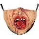 * 133 - Vicces mosható arcmaszk fél arc száj Mark HipHop Cospaly Party One Size Bib
