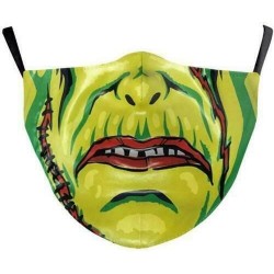 * 98 - Vicces mosható arcmaszk fél arc száj Mark HipHop Cospaly Party One Size Bib