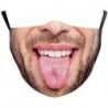 * 28 - Vicces mosható arcmaszk fél arc száj Mark HipHop Cospaly Party One Size Bib