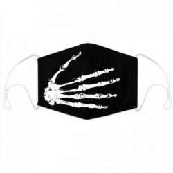 Fedje le az arcát - Vicces mosható arcmaszk fél arc száj Mark HipHop Cospaly Party One Size Bib