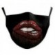 Vörös ajak - Nők Férfi Gyerekek 3D Funny Mouth Mark Cover Facemask Mosható Hip Hop Party MagicB
