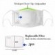 * 5 - Vicces mosható arcmaszk fél arc száj Mark HipHop Cospaly Party One Size Bib