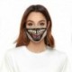 * 5 - Vicces mosható arcmaszk fél arc száj Mark HipHop Cospaly Party One Size Bib