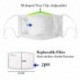 * 5 - Vicces mosható arcmaszk fél arc száj Mark HipHop Cospaly Party One Size Bib