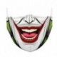 * 7 - Férfi újrafelhasználható unisex vicces mosható arcmaszk fél arc száj Mark HipHop rajzfilm