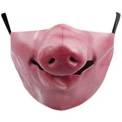 * 171 - Mosható arcmaszk fél arc koponya száj Mark HipHop Cospaly Party One Size Mask0