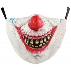 * 56 - Mosható arcmaszk fél arc koponya száj Mark HipHop Cospaly Party One Size Mask0