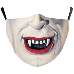 * 54 - Mosható arcmaszk fél arc koponya száj Mark HipHop Cospaly Party One Size Mask0