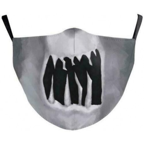 * 176 - Mosható arcmaszk fél arc koponya száj Mark HipHop Cospaly Party One Size Mask0
