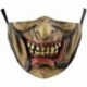 * 124. - Mosható arcmaszk fél arc koponya száj Mark HipHop Cospaly Party One Size Mask0