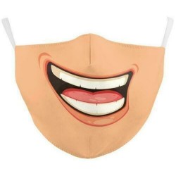 * 78 - Mosható arcmaszk fél arc koponya száj Mark HipHop Cospaly Party One Size Mask0