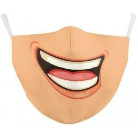 * 78 - Mosható arcmaszk fél arc koponya száj Mark HipHop Cospaly Party One Size Mask0