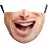 * 160 - Mosható arcmaszk fél arc koponya száj Mark HipHop Cospaly Party One Size Mask0