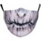* 103 - Mosható arcmaszk fél arc koponya száj Mark HipHop Cospaly Party One Size Mask0