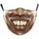 * 120 - Mosható arcmaszk fél arc koponya száj Mark HipHop Cospaly Party One Size Mask0