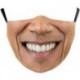 * 19 - Mosható arcmaszk fél arc koponya száj Mark HipHop Cospaly Party One Size Mask0