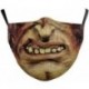 * 137 - Mosható arcmaszk fél arc koponya száj Mark HipHop Cospaly Party One Size Mask0