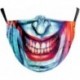 * 117. - Mosható arcmaszk fél arc koponya száj Mark HipHop Cospaly Party One Size Mask0