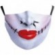 * 117. - Mosható arcmaszk fél arc koponya száj Mark HipHop Cospaly Party One Size Mask0